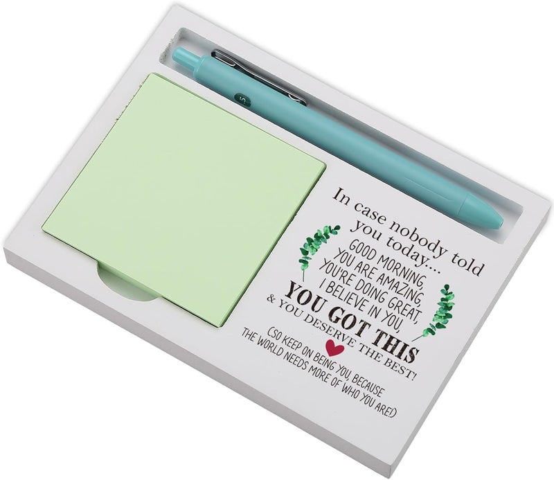 EFFJNSG You Got This Sticky Note Holder for Desk, Encouragement Gift for Friend, Teacher, Nurse, Social Worker, Positive Affirmation Office Decor, Motivational Note Pad Organizer for Women EDP230 - Image 1